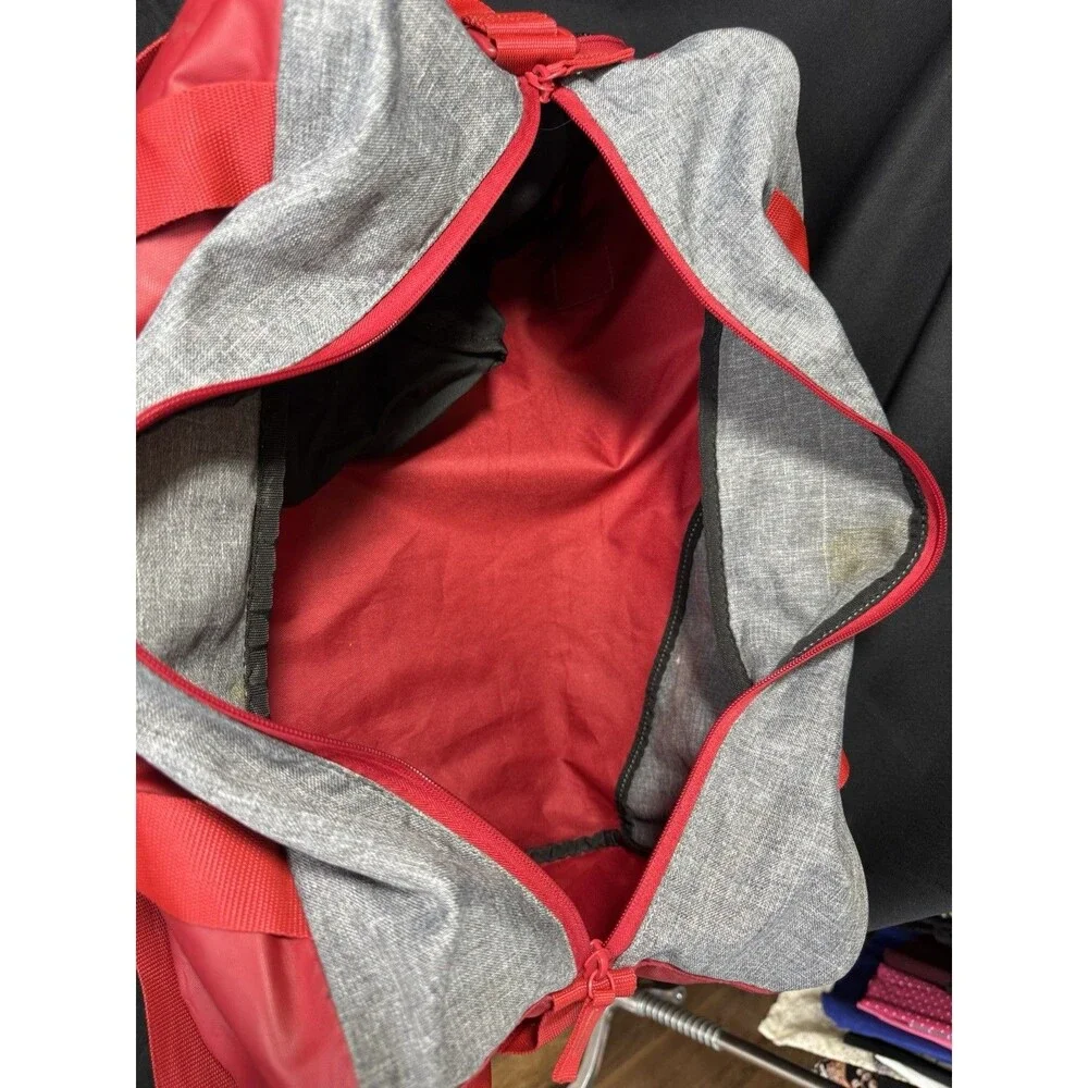 NIKE Air Jordan Jumpman Red / Grey Travel Duffle Bag Sports Athletic Gym Retro